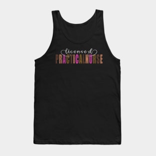 Lpn - Tall Font Contrast On White Design Tank Top